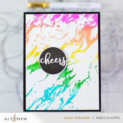 Altenew Press Plate Essential Textures: Gilded Marble -levy