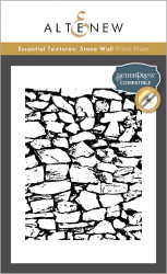 Altenew Press Plate Essential Textures: Stone Wall -levy