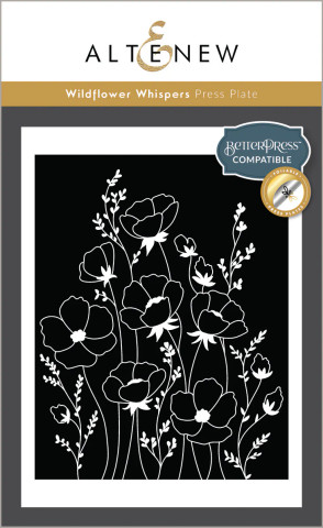Altenew Press Plate Wildflower Whispers -levy