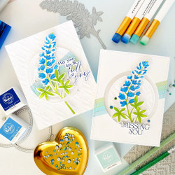 Pinkfresh Studio Press Plate -levy Bluebonnet Bliss