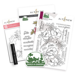  Altenew Build-A-Garden: Scripted in Bloom & Add-on -setti