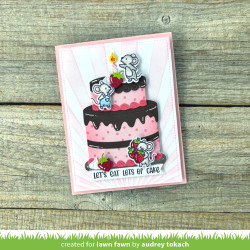 Lawn Fawn stanssi Build-A-Cake Add-On