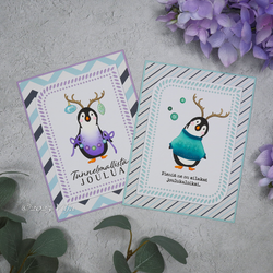 Käsitellen leimasin Joulutekstit