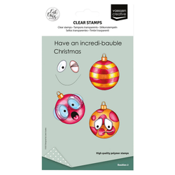 Vaessen Creative leimasin Christmas Baubles