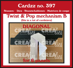 Crealies stanssi Twist & Pop B Diagonal for 6 panels