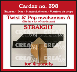 Crealies stanssi Twist mechanism A Straight for 4 panels