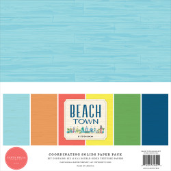Carta Bella Beach Town, Solids -paperipakkaus, 12