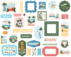 Carta Bella Hawaii Ephemera, leikekuvat