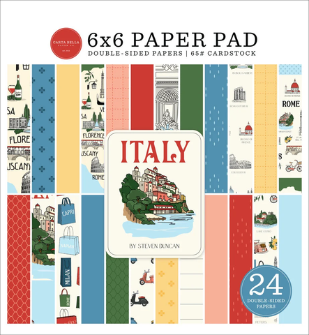 Carta Bella Italy -paperipakkaus, 6