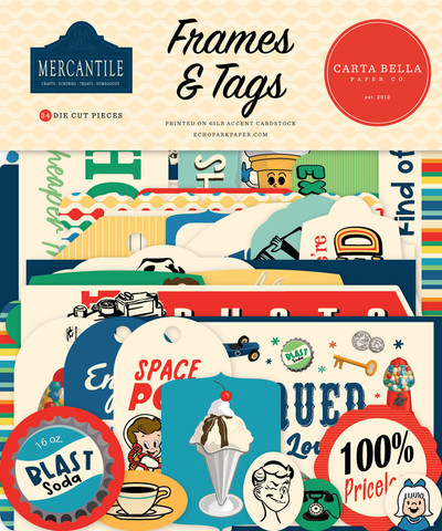 Carta Bella Mercantile Frames & Tags, leikekuvat