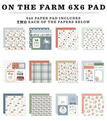 Carta Bella On the Farm -paperipakkaus, 6