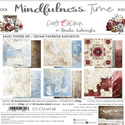 Craft O'clock paperipakkaus Mindfulness Time, Basic, 8