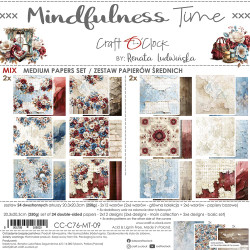 Craft O'clock paperipakkaus Mindfulness Time, Mix, 8