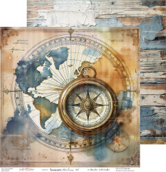 Craft O'clock skräppipaperi Summer Adventures 02