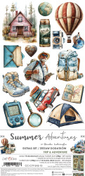 Craft O'clock paperipakkaus Summer Adventures, Trip & Adventure, 6