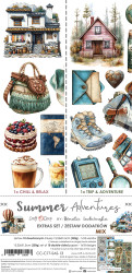 Craft O'clock paperipakkaus Summer Adventures, Mix, 6