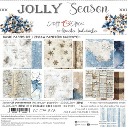 Craft O'clock paperipakkaus Jolly Season, Basic, 8