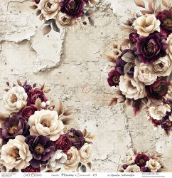 Craft O'clock skräppipaperi Plum & Caramel 03