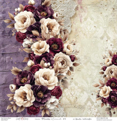 Craft O'clock skräppipaperi Plum & Caramel 04