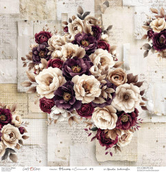 Craft O'clock skräppipaperi Plum & Caramel 05