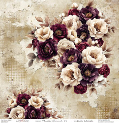 Craft O'clock skräppipaperi Plum & Caramel 01