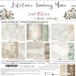 Craft O'clock paperipakkaus Lifetime Loving You, Basic, 8