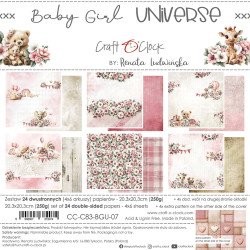 Craft O'clock paperipakkaus Baby Girl Universe, 8