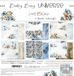Craft O'clock paperipakkaus Baby Boy Universe, 12