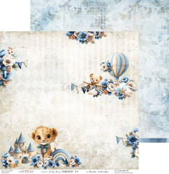 Craft O'clock skräppipaperi Baby Boy Universe 03