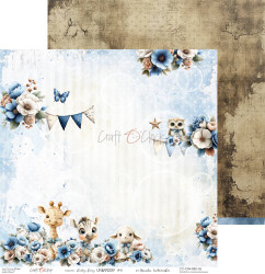 Craft O'clock skräppipaperi Baby Boy Universe 06