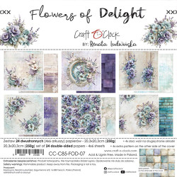Craft O'clock paperipakkaus Flowers of Delight, 8
