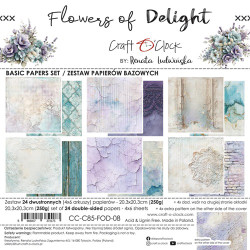 Craft O'clock paperipakkaus Flowers of Delight, Basic, 8