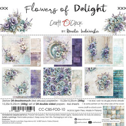 Craft O'clock paperipakkaus Flowers of Delight, 6