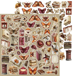 Craft O'clock paperipakkaus Shades of Nature, Precious, 12