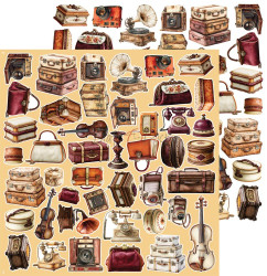Craft O'clock paperipakkaus Shades of Nature, Prestige, 12