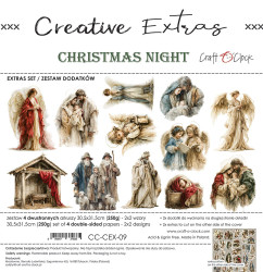 Craft O'clock paperipakkaus Christmas Night, 12