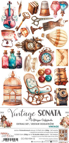 Craft O'clock paperipakkaus Vintage Sonata, Vintage, 6