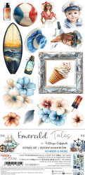 Craft O'clock paperipakkaus Emerald Tales, Flowers & More, 6