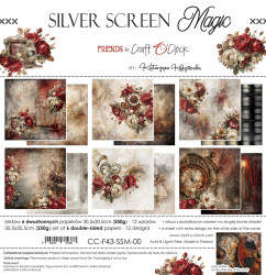 Craft O'clock paperipakkaus Silver Screen Magic, 12