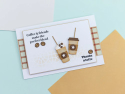 Crafter's Companion Tea and Coffee leimasin Coffee O'clock