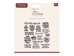 Crafter's Companion Tea and Coffee leimasin Coffee O'clock