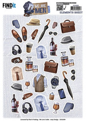 Amy Design We Are Men 3D-kuvat Small Elements, leikattava