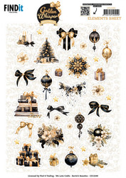 Berrie's Beauties Golden Whisper 3D-kuvat Small Elements, leikattava