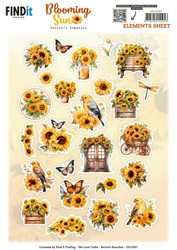 Berrie's Beauties Blooming Sun 3D-kuvat Small Elements, leikattava