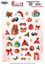 Berrie's Beauties A Very Furry Christmas 3D-kuvat Small Elements, leikattava