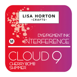 Lisa Horton Crafts Cloud 9 Interference -mustetyyny, sävy Cherry Bomb Shimmer