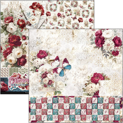 Ciao Bella Patterns Pad paperipakkaus Bohemian Burgundy, 12