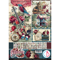 Ciao Bella Creative Pad paperipakkaus Bohemian Burgundy, A4