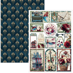 Ciao Bella Creative Pad paperipakkaus Bohemian Burgundy, A4