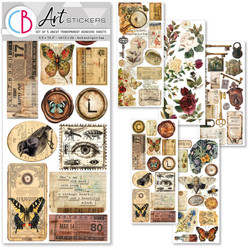 Ciao Bella Transparent Adhesive tarra-arkit Cabinet of Curiosities